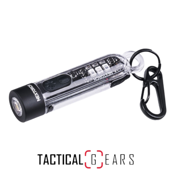 NEXTORCH K40 STROBE WIEDERAUFLADBARE LED LAMPE ALS SCHLÜSSELANHÄNGER VERSCHIEDENE LICHTQUELLEN BIS 700 LUMEN TRANSPARENT